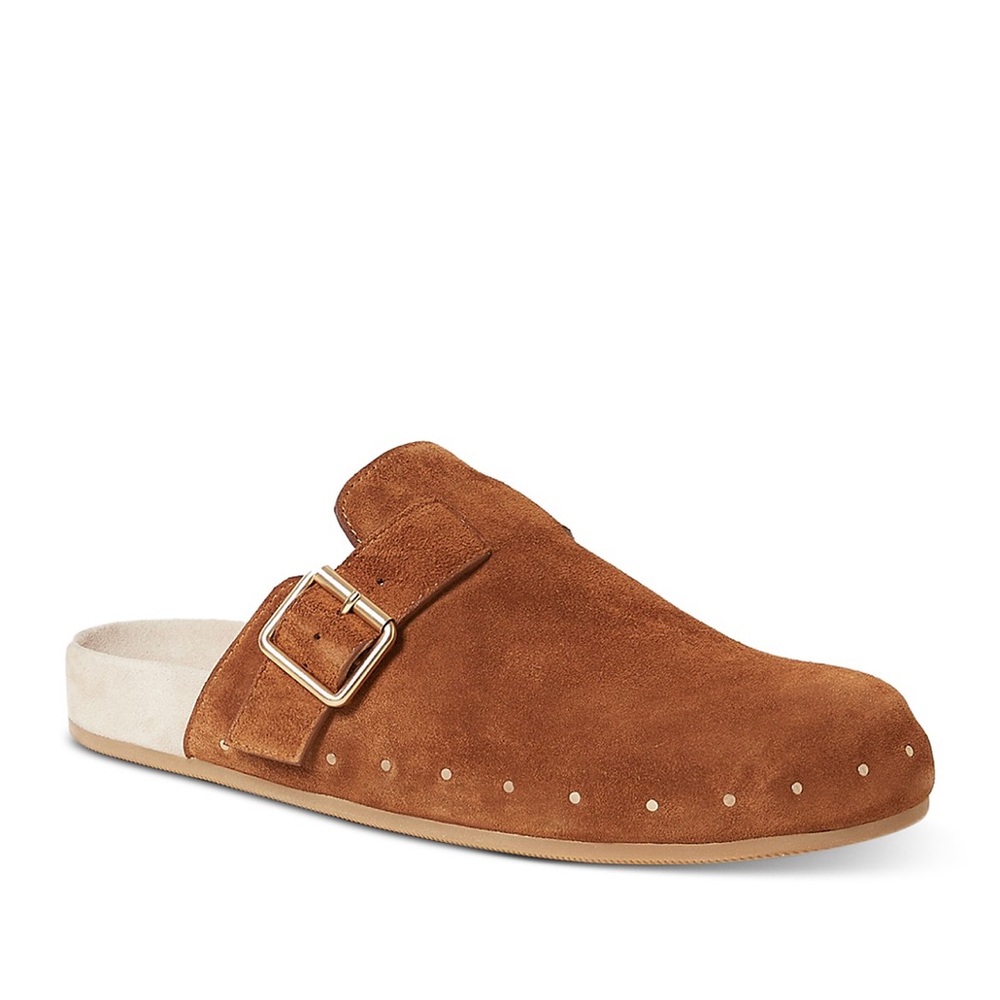 NWT Loeffler Randall Jayden Studded Suede Clogs